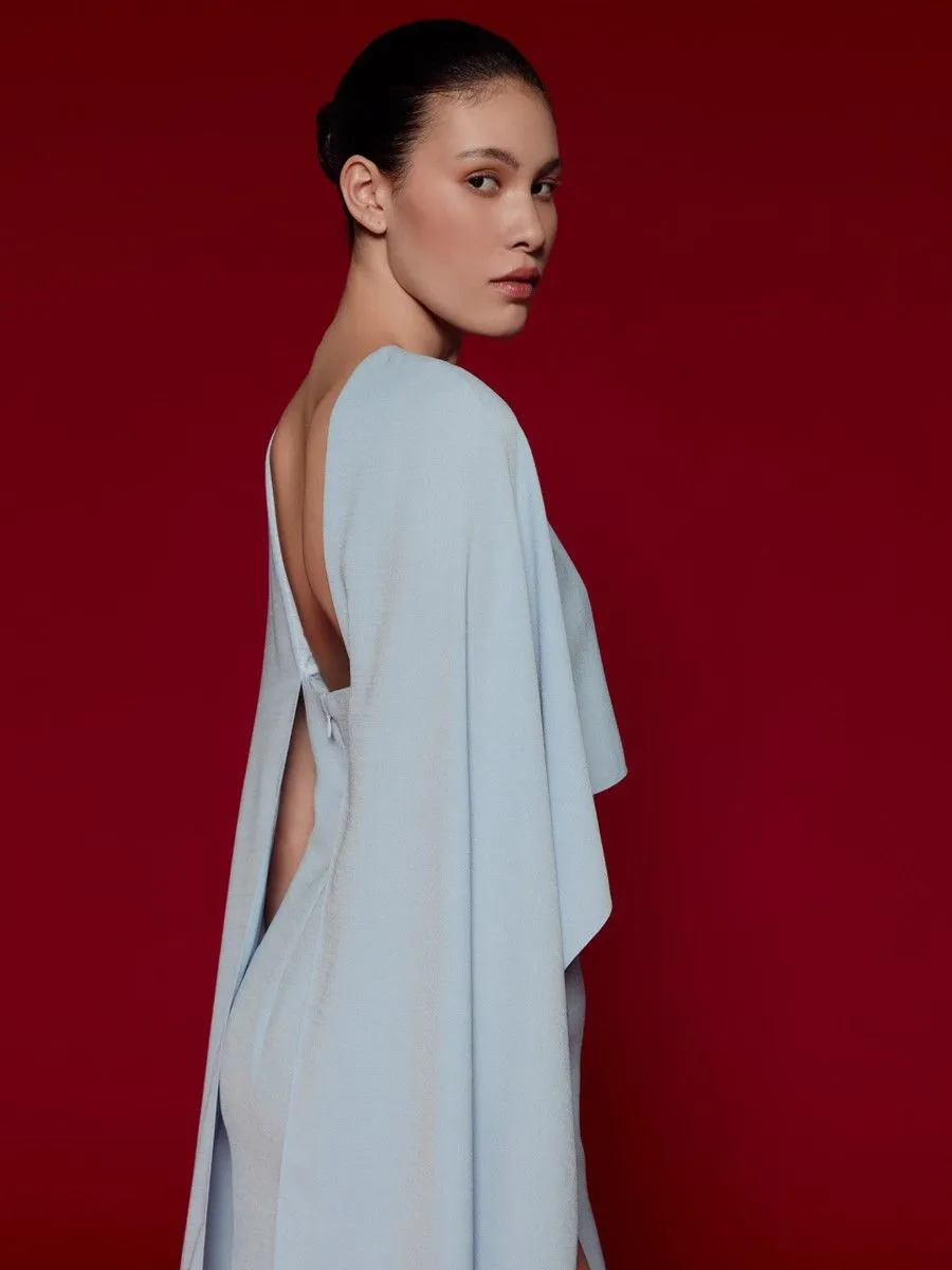 ASAVA ( SS24 ) Sienna Sheath Women Dress Blue