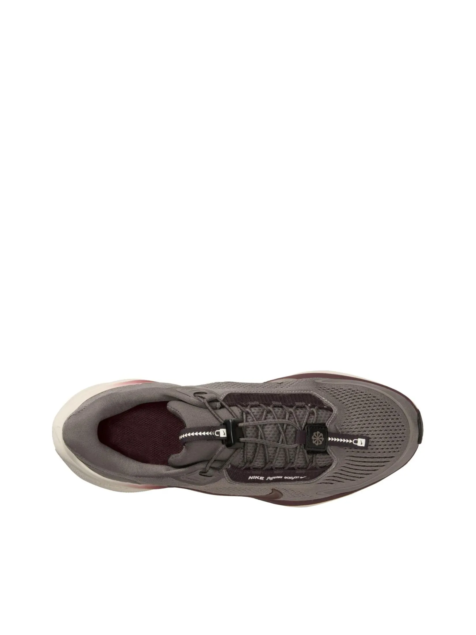 NIKE Men Running Shoes Pegasus Easyon Cave Stone/Burgundy Crush-Dk Smoke Grey
