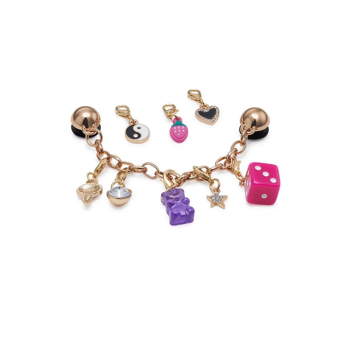 CROCS Jibbitz Shoes Charm Custom Charm Chain 5-Pack Multi Color - CR024AC177DSTH