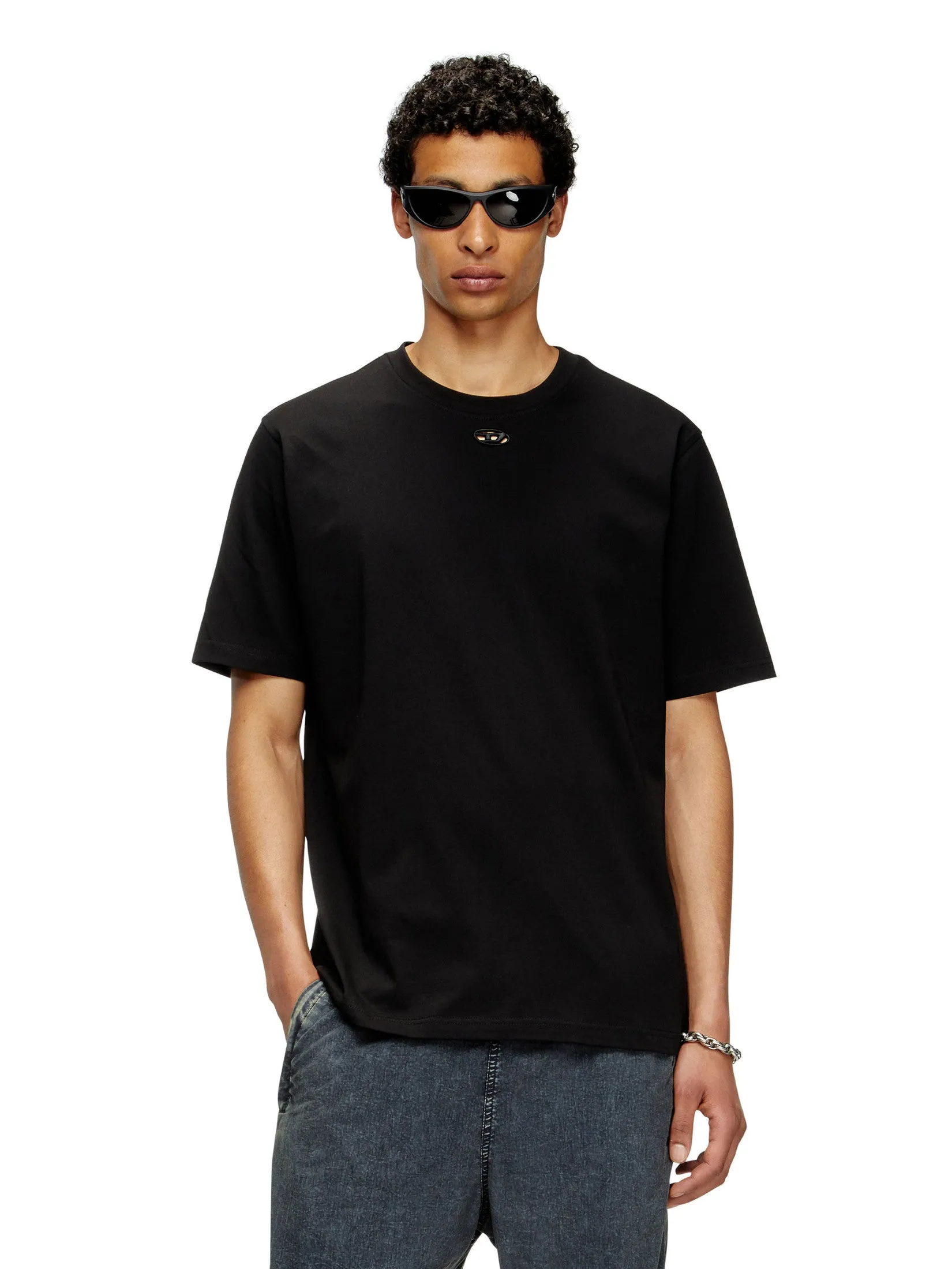 DIESEL T-Shirt Men T-ADJUST-MAREY T-SHIRT Black