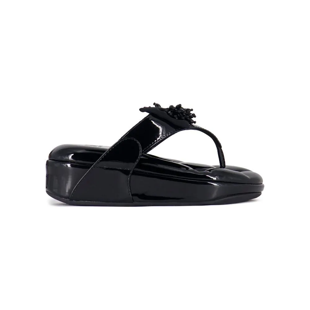 SHU WOMEN SOFASHOES 2.5" SWEETCHIC  SWSS0203- GLOSSY BLACK
