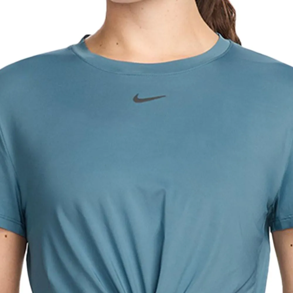 NIKE Women Training T-Shirt One Classic Twist Blue - NI083AP464EKTH