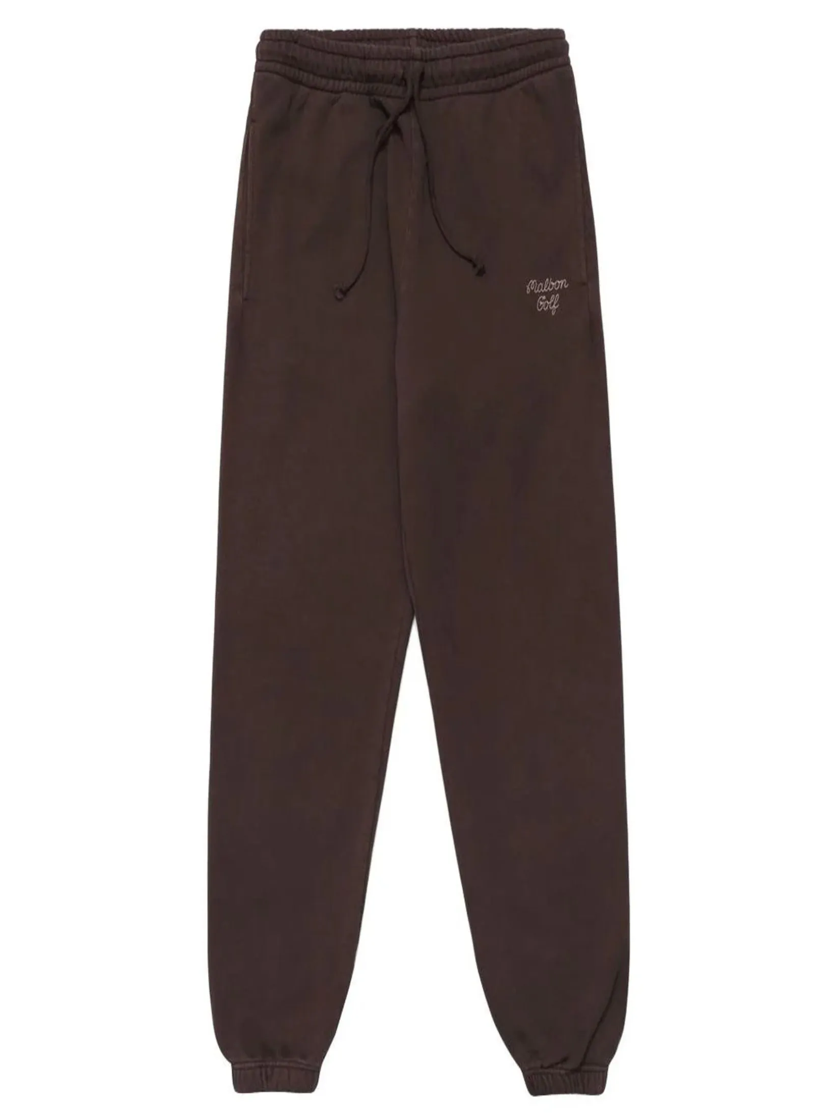 MALBON GOLF GOLF SCRIPT SWEATPANT IN BROWN