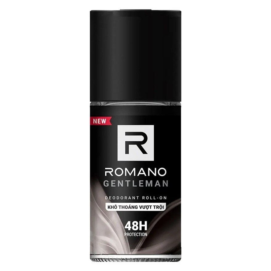 Romano Roll On Gentleman 50 Ml. โรลออน ลดเหงื่อ ระงับกลิ่นกาย - Grey