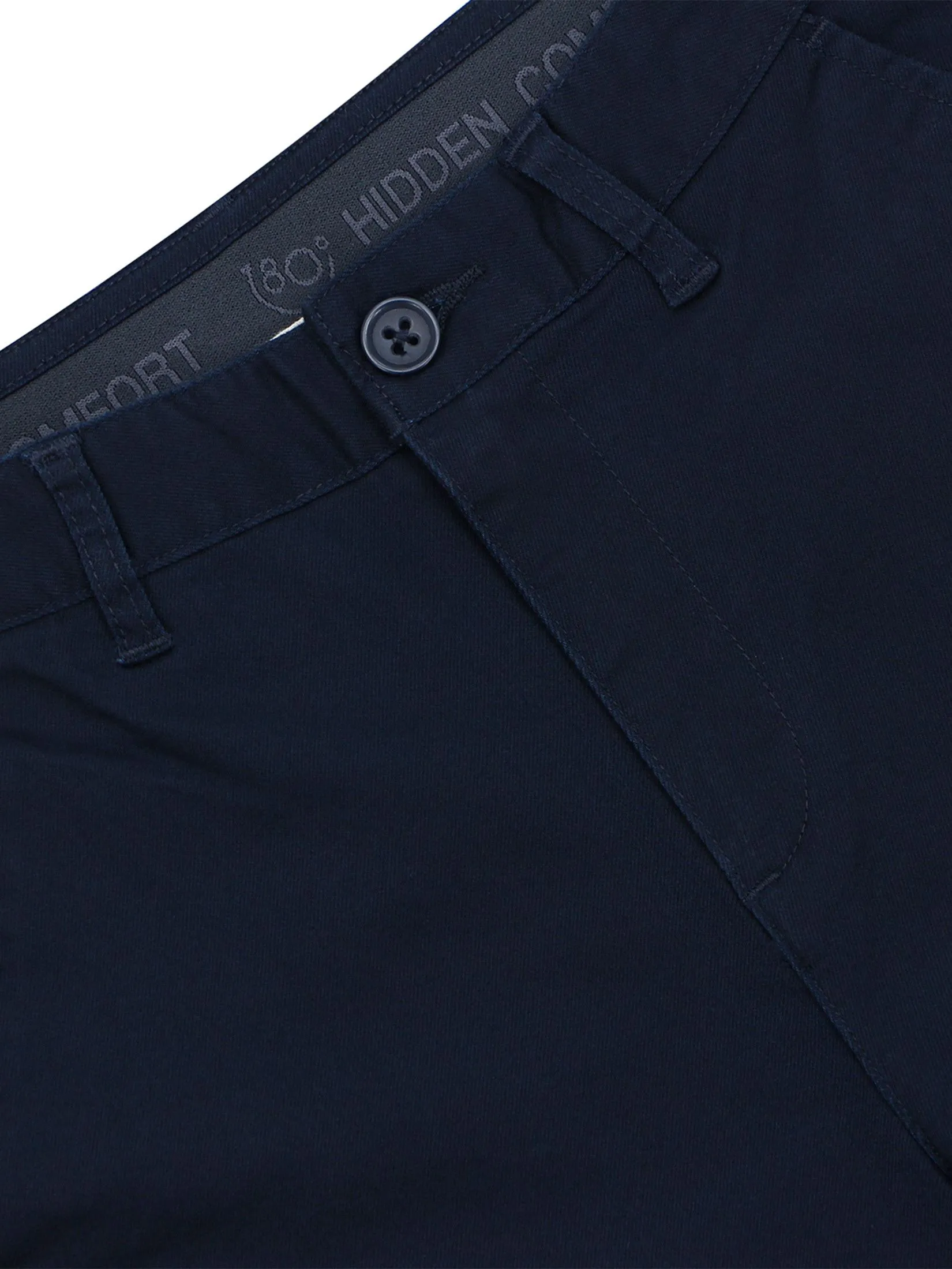 GIORDANO Women's Regular Khaki Pants (180° Elastic Waist) White Navy