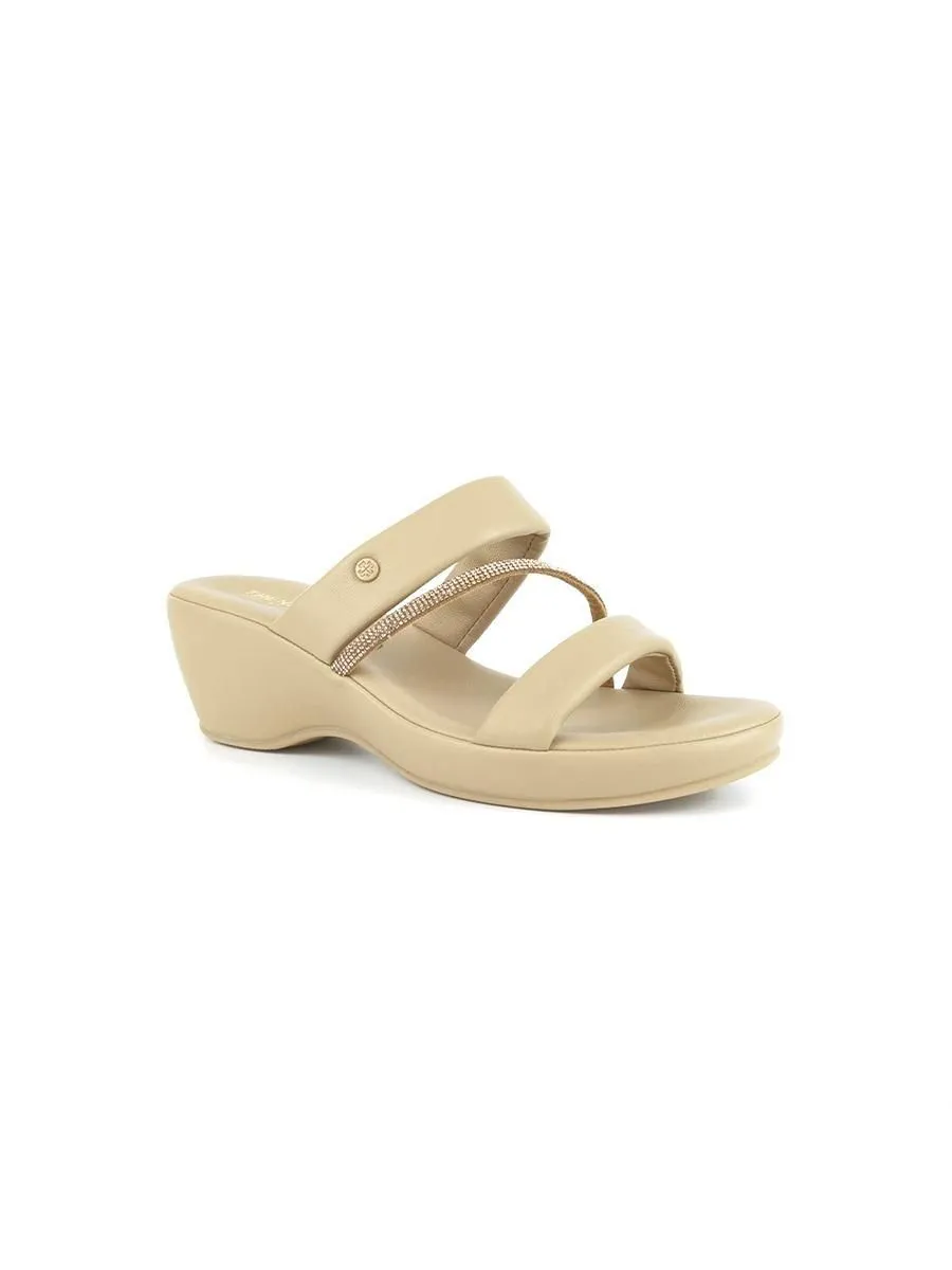 TREND Women sandals with heels FARIS-TAUPE