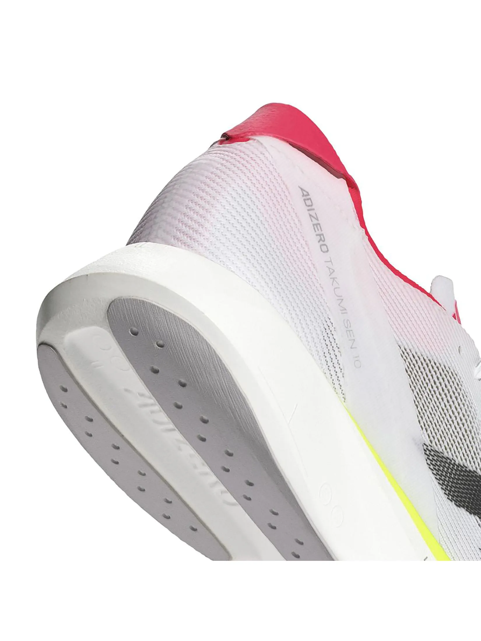 ADIDAS Men Running Shoes Adizero Takumi Sen 10 Cloud White / Core Black / Lucid Red