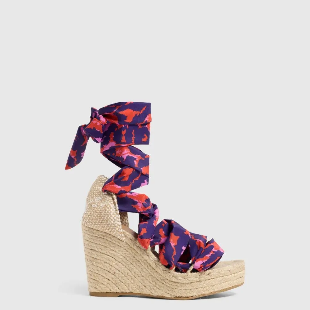 DIANE VON FURSTENBERG ESPADRILLES FOOTWEAR JORGELINA DVF ROSA/MULTICOLOR