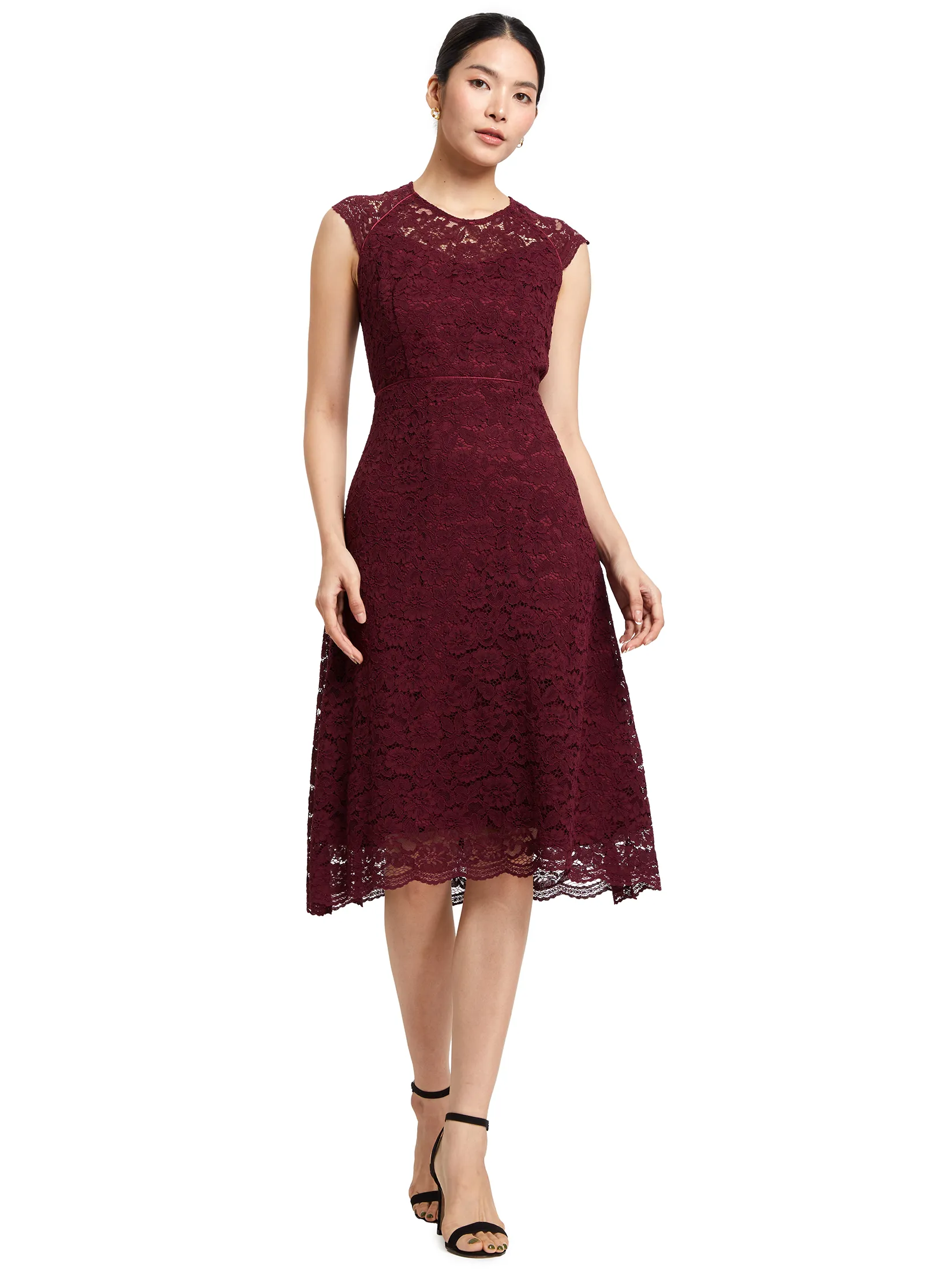 EXPRESSIONS Women Dress Cap Sleeves Print