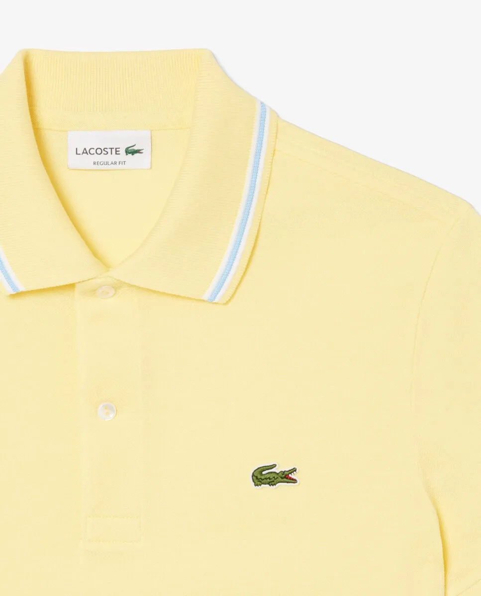 LACOSTE Regular Fit L.12.12 Petit Piqu  Polo Shirt Yellow