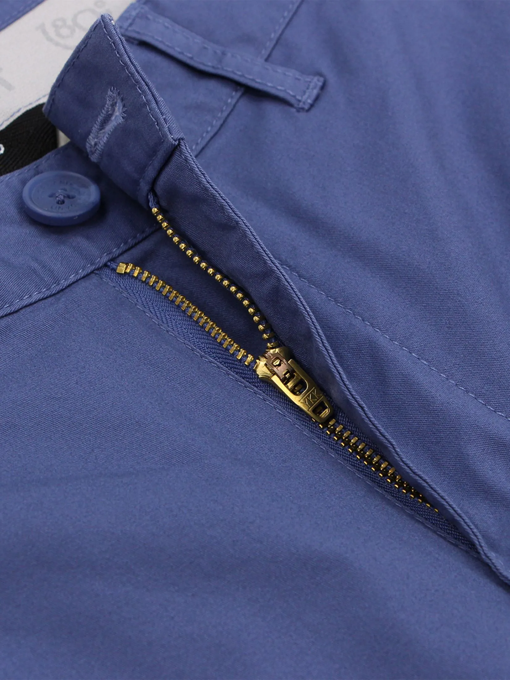 GIORDANO Men's Slim Taper Shorts (180° Elastic Waist) Gray Blue Purple