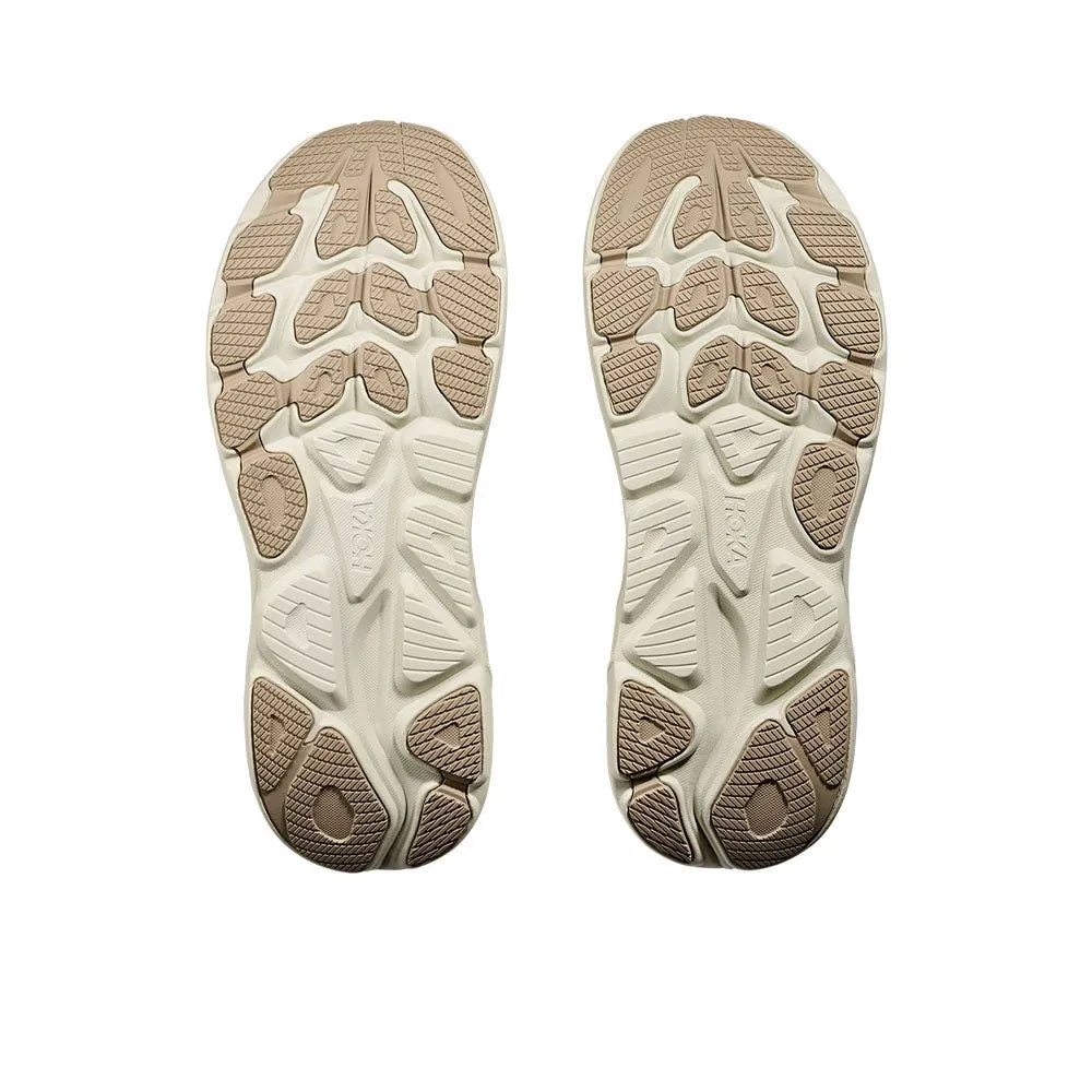 HOKA Clifton 10 Wide Men Running Shoes Cream - HO229SH160ELTH