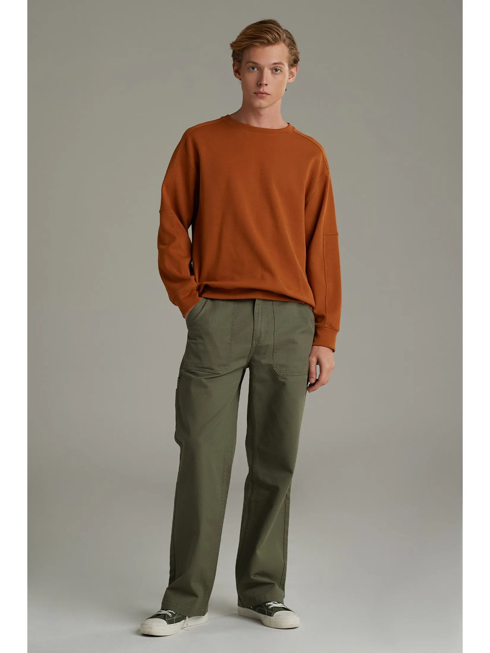 MC JEANS Sweater Men Orange