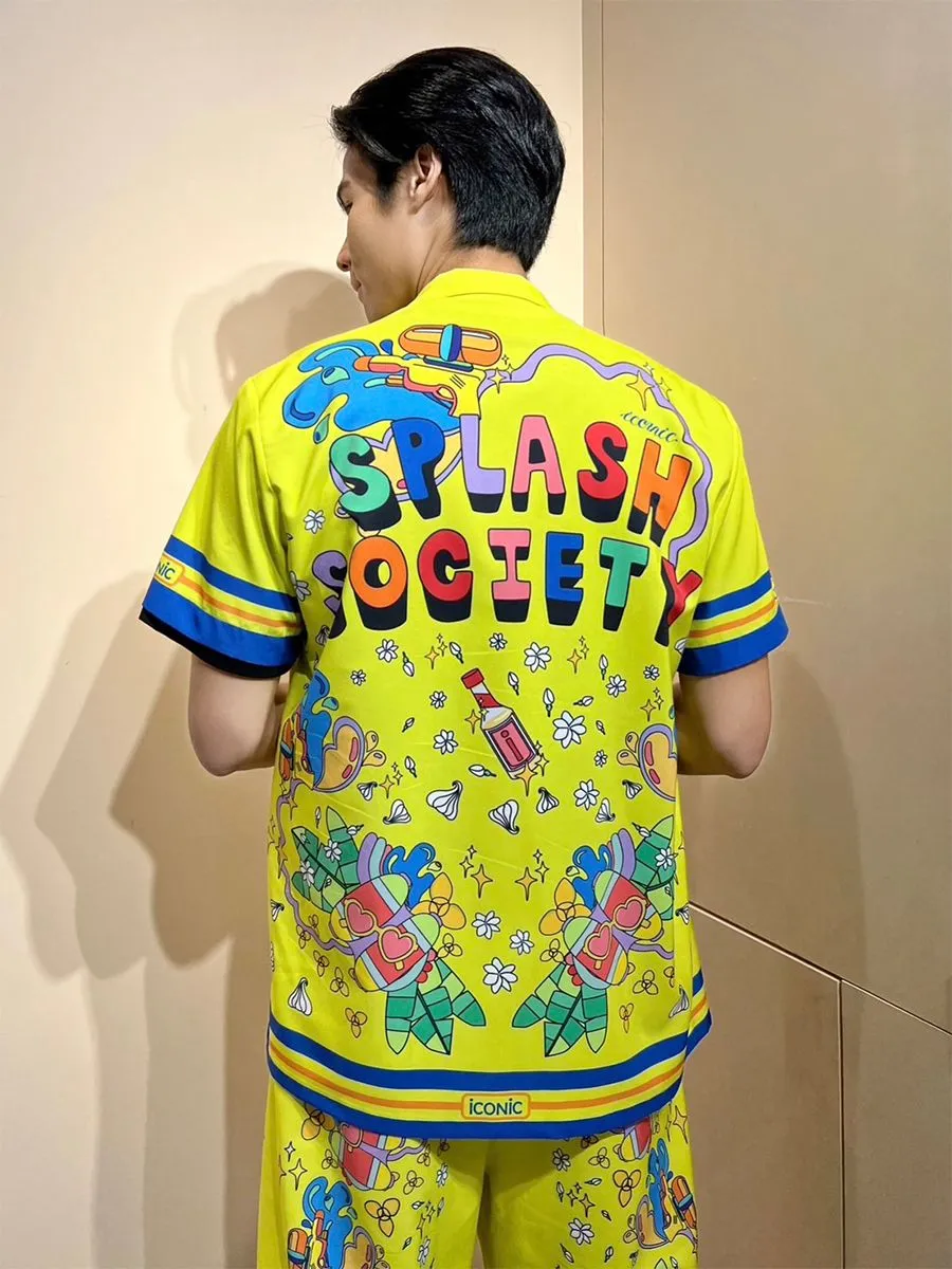 ICONIC WOMAN GREEN LEMON SPLASH HAWAII SHIRT