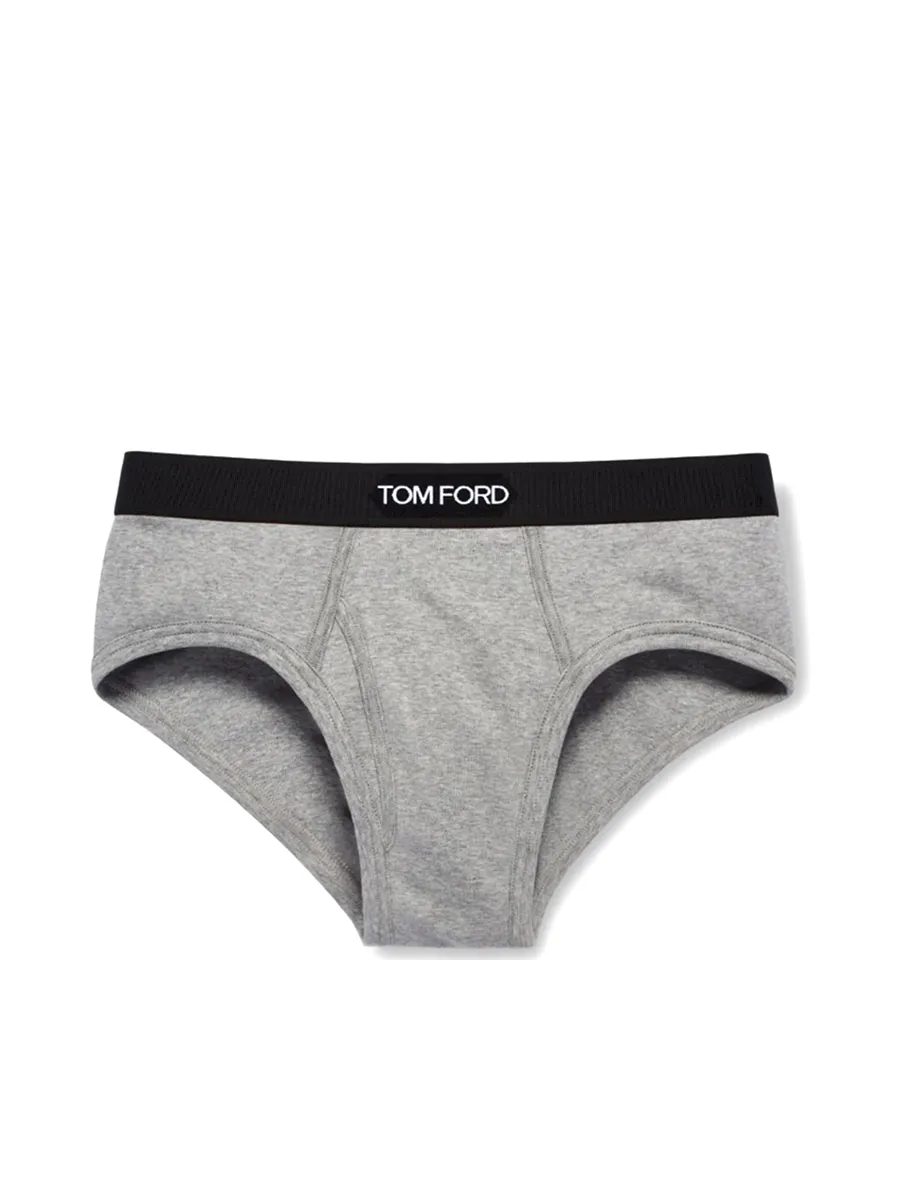 TOM FORD UNDERWEAR Men Brief Cotton Grey