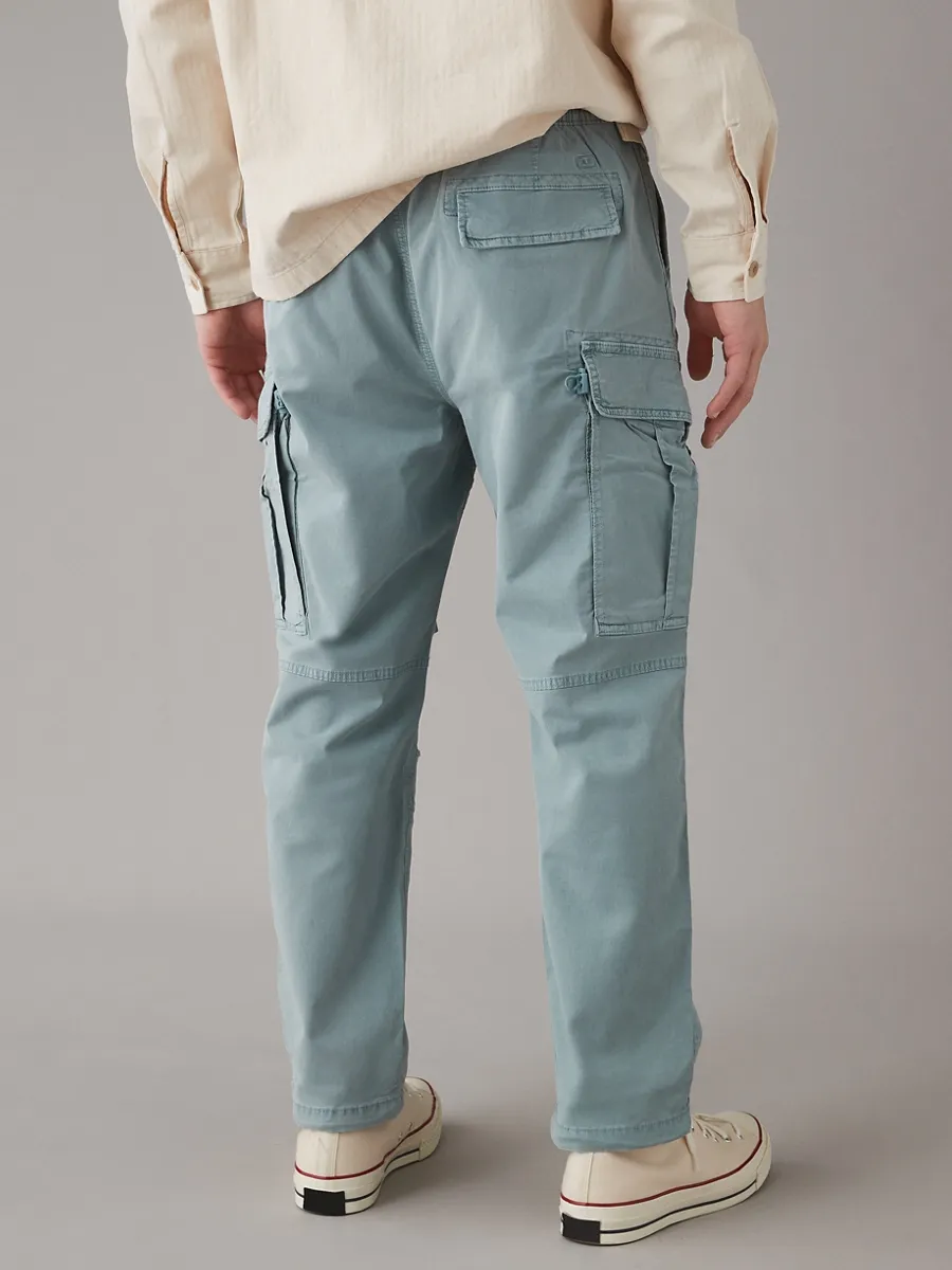 AMERICAN EAGLE MEN 4878 XAVIER PARACHUTE PANT 401 LIGHT BLUE