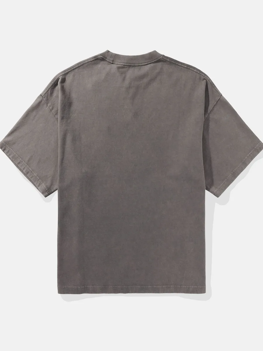 AMERICAN EAGLE MEN G SS INTL OS SET IN TEE- PC DYE + MAGIC WHITE TUMBLE 020 GRAY