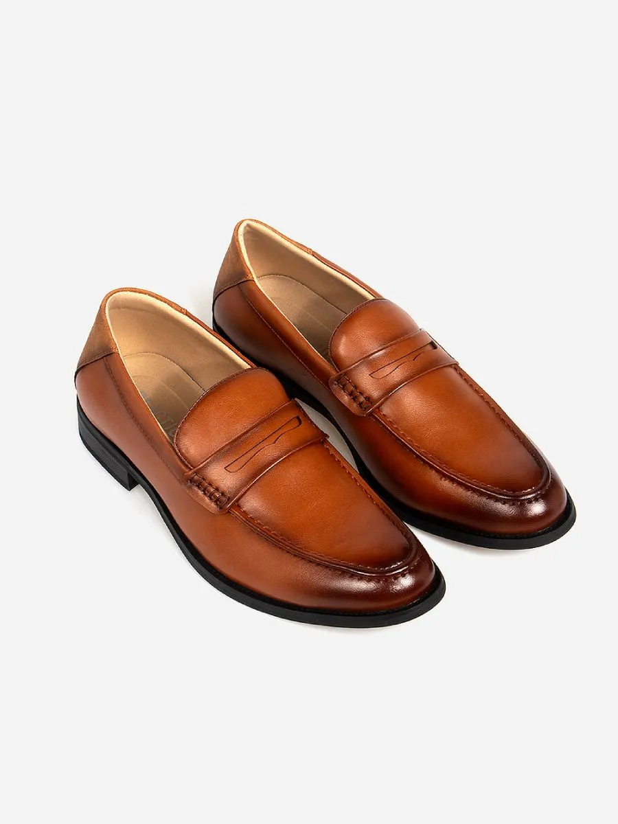 KENNETH COLE MEN'S LOAFER PENNY LOAFER / BROWN