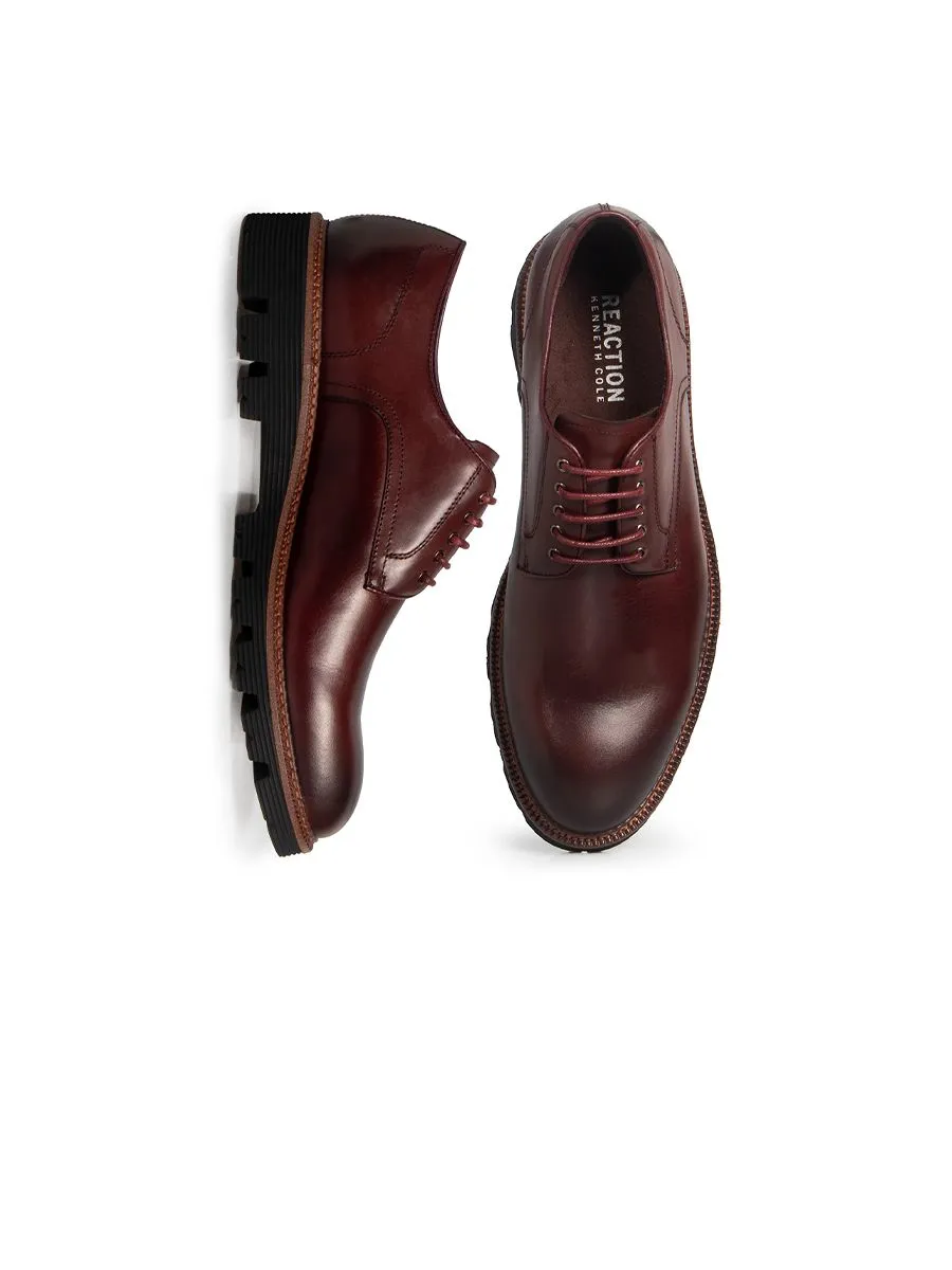 KENNETH COLE MEN DRESS SHOES DANIEL CHUNKY / BURGUNDY