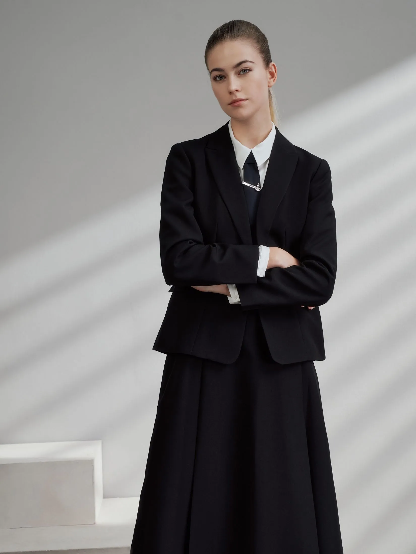 G2000 Women Clothing Poly Premium Suit Blazer Slim Fit - Black