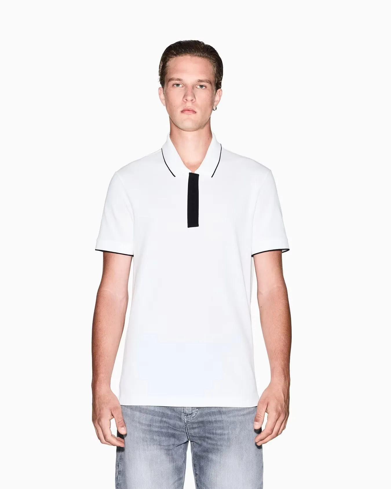 ARMANI EXCHANGE Polo Male XM001285-AF10366-U0009 Off-White