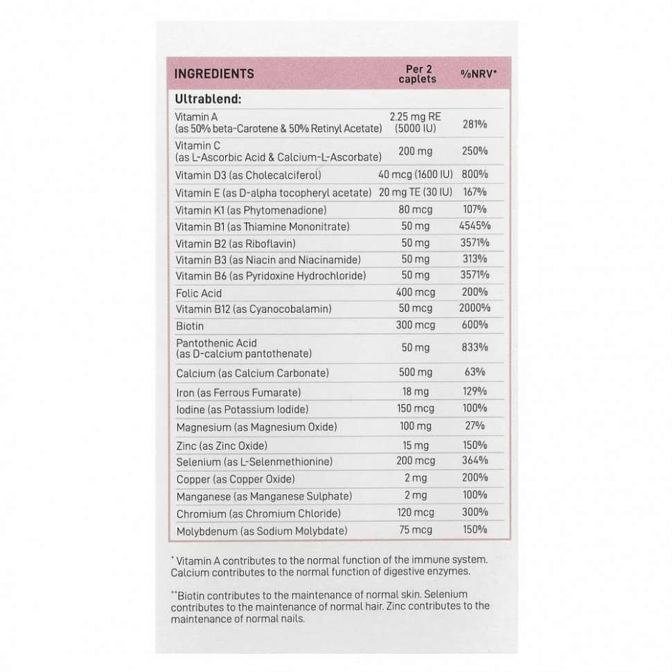 Vplab, Ultra Women’s, мультивитамины для женщин, 90 капсул