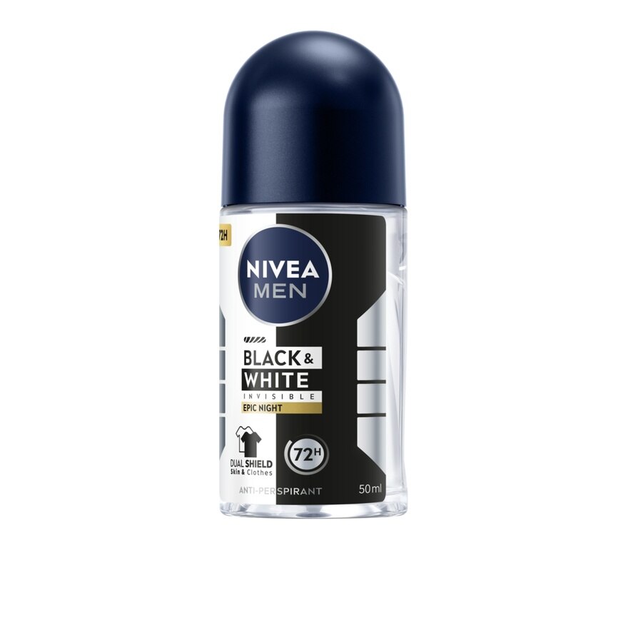 Nivea Men Roll On Black  White Invisible Epic Night 50 Ml.