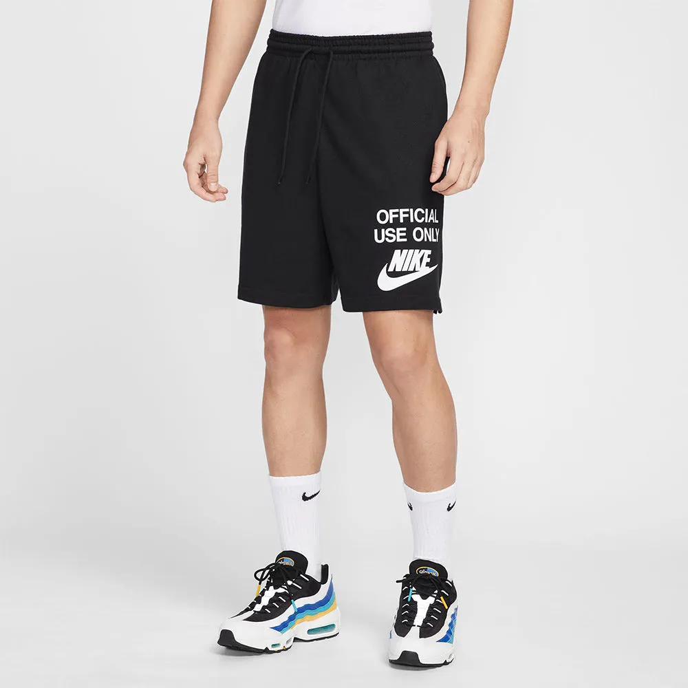 NIKE Men Casual Shorts Club Knit Black - NI083AP359ELTH