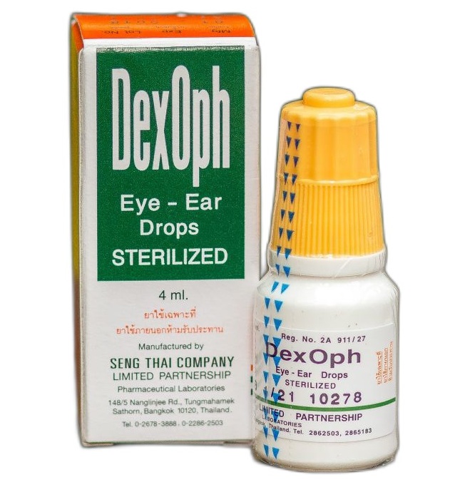 Тайские Капли для глаз и ушей DexOph 4 мл