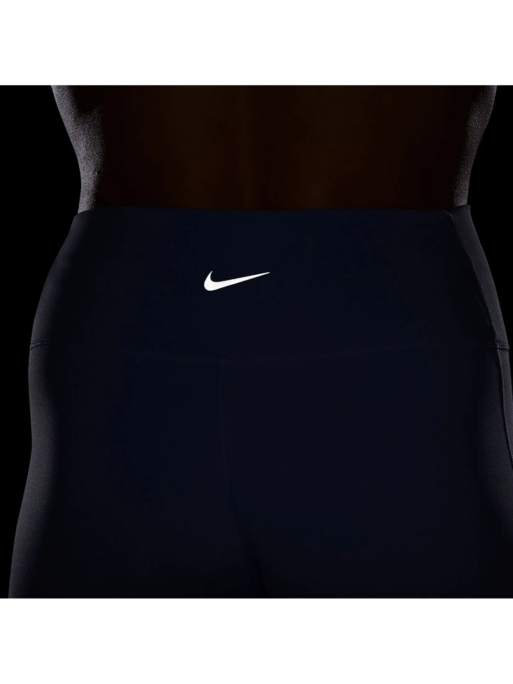 NIKE Women Leggings One Seamless Front High-Waisted Full-Length Lilac Ice/Black