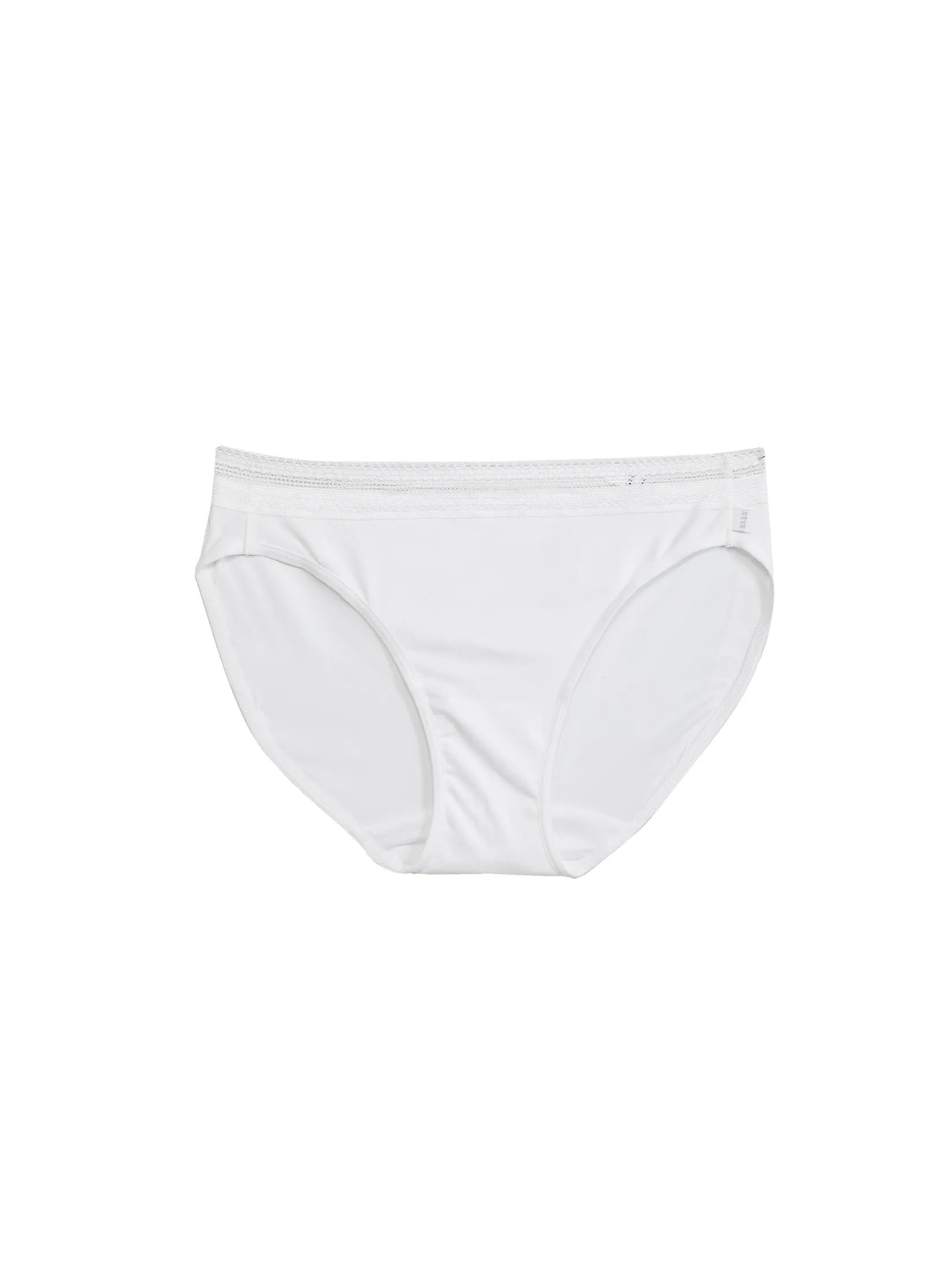 ELLE LINGERIE Women's Panties Bikini Feminine Style (2pcs./Pack) LU2883 - White/Black