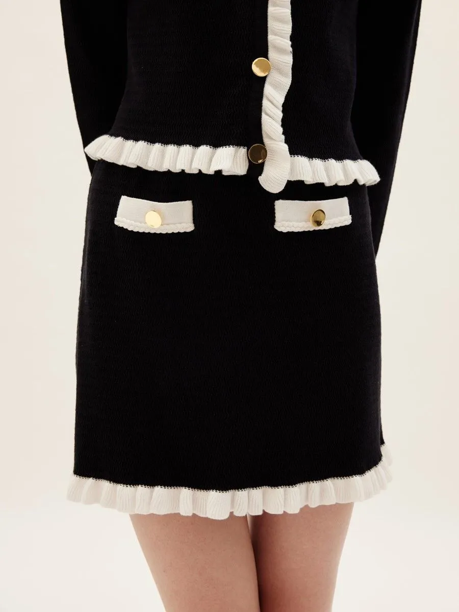 ASV (SS24) Valerie Knitted Women Skirt Black