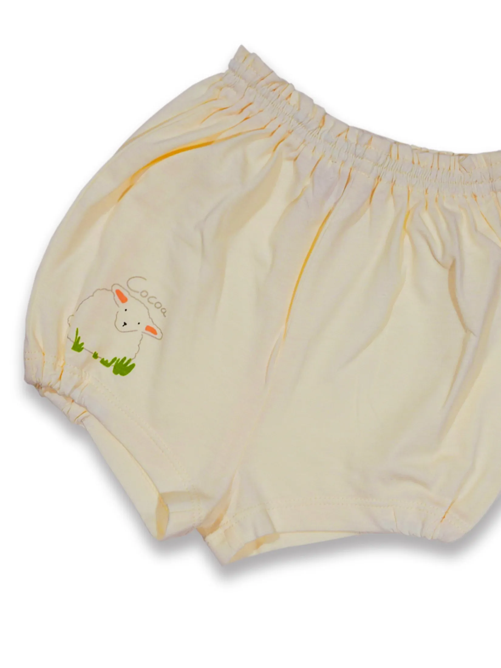 AUKA Cream,shorts Infant, Cocoa Sheep.