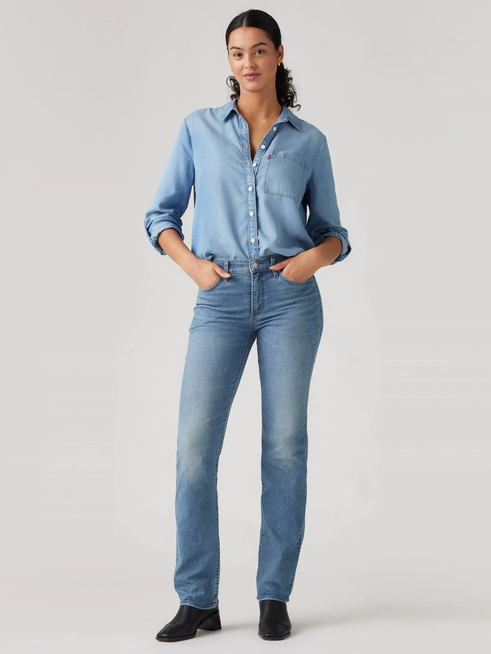 LEVI'S Women's 314 Shaping Straight Jeans Blue