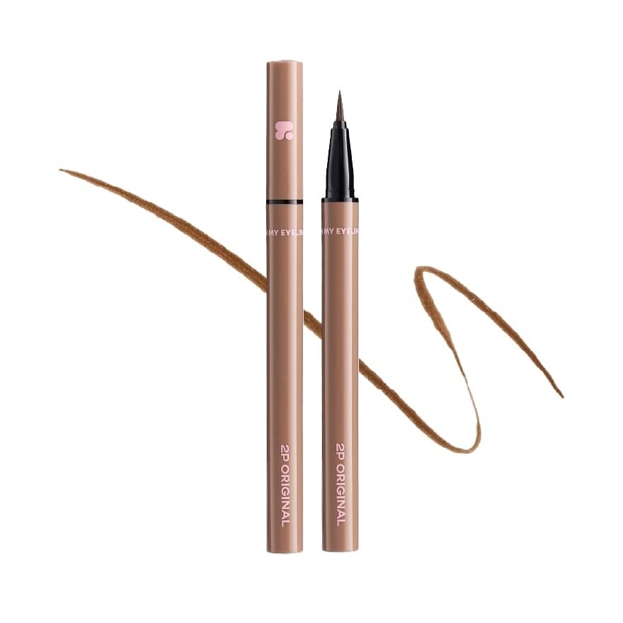 2P Original Oh My Eyeliner 0.5g. 02 Gentle Brown - 02 Gentle Brown