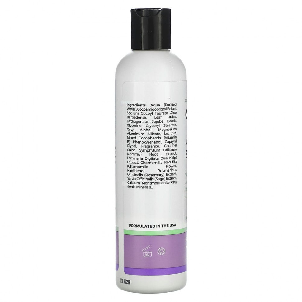 Zion Health, Adama, гель для душа с древними минералами, с древней глиной, розмарином и шалфеем, 240 мл (8 жидк. Унций)