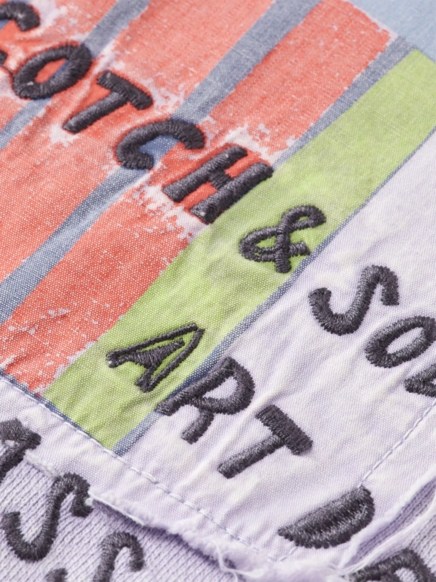 SCOTCH&SODA Men Hoodie Artwork Dark Purple