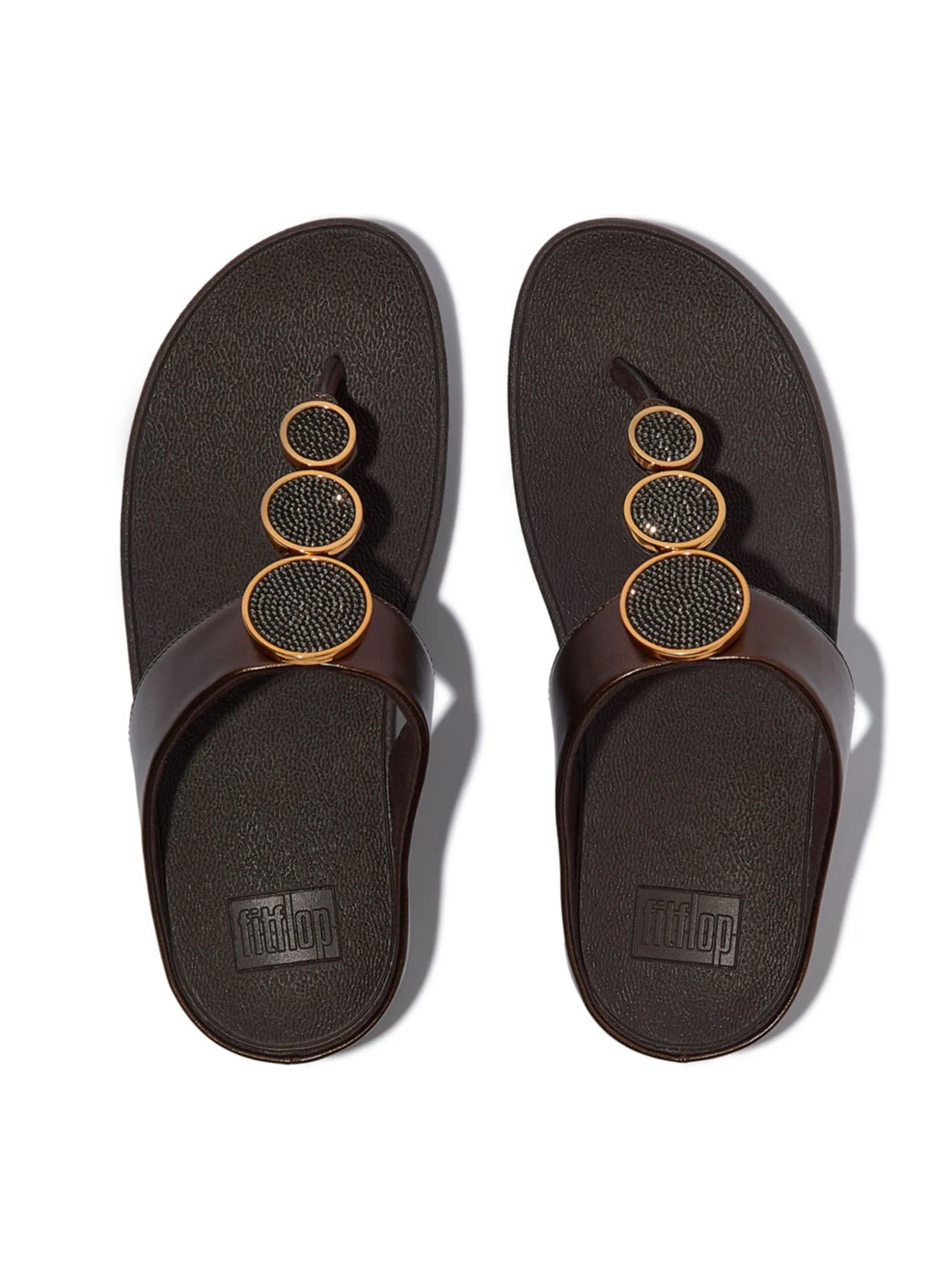 FitFlop™ WOMEN'S HALO BEAD-CIRCLE METALLIC BROWN