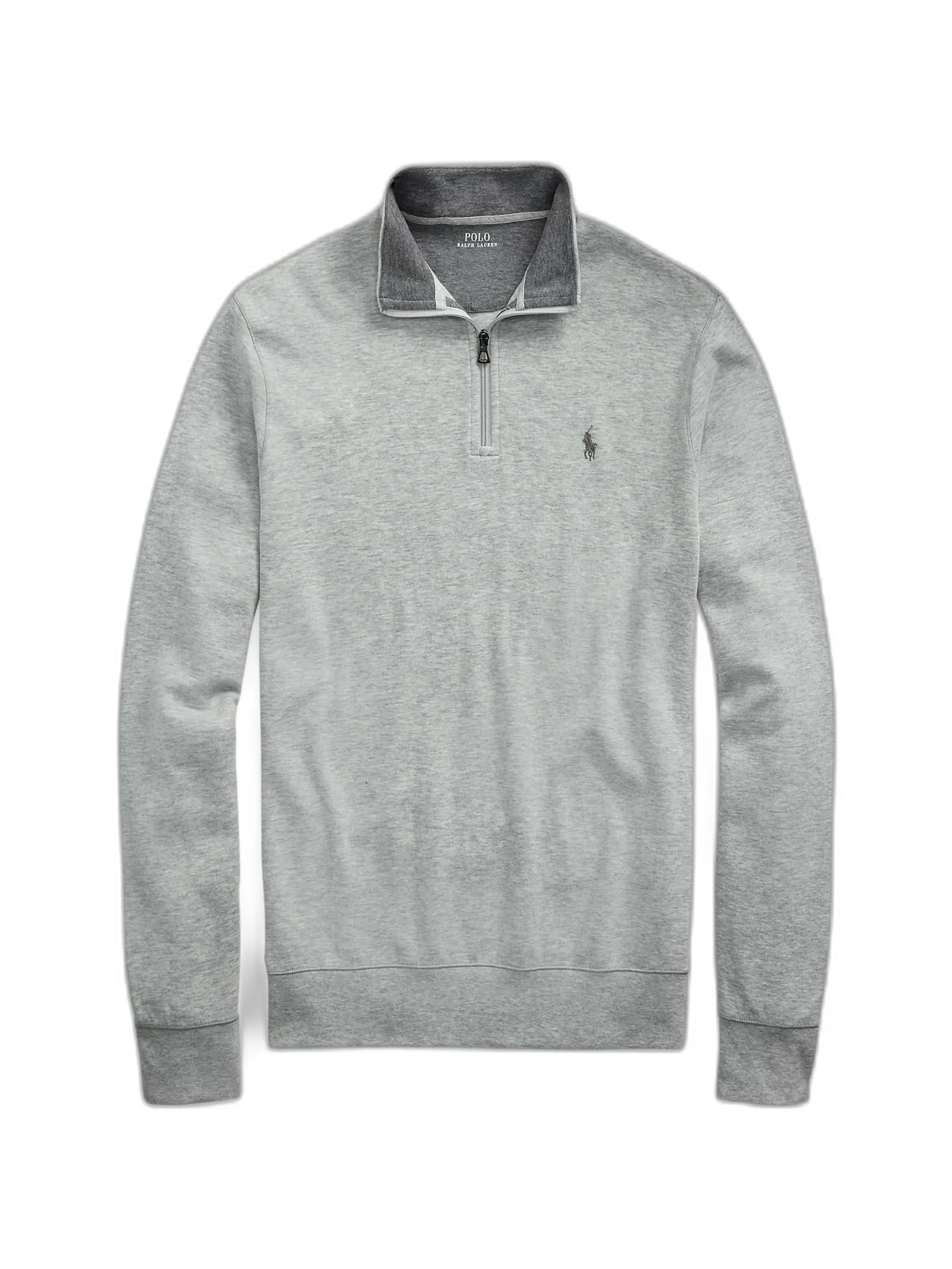 POLO RALPH LAUREN Men Pullover-Luxury Jersey Quarter-Zip Pullover MNPOKNI16821436-Grey