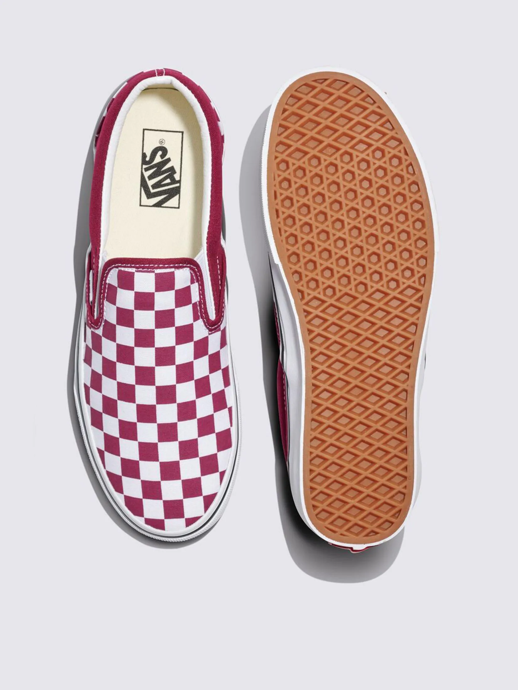 VANS Unisex Sneakers Classic Slip-On Color Theory / Check Rhododen