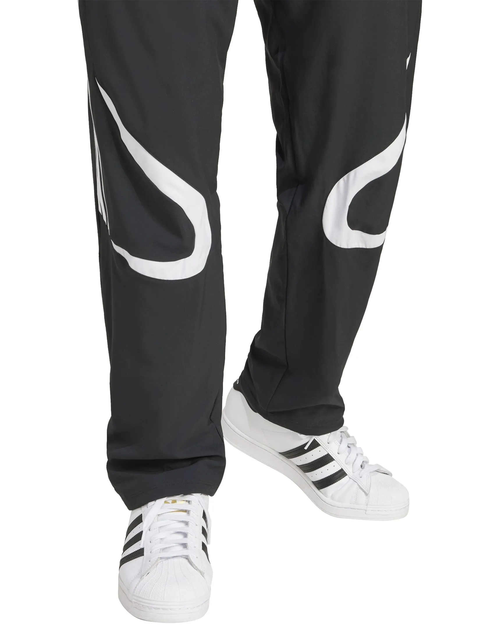 ADIDAS Men Track Tracksuit Bottoms Adicolor Teamgeist Black / White