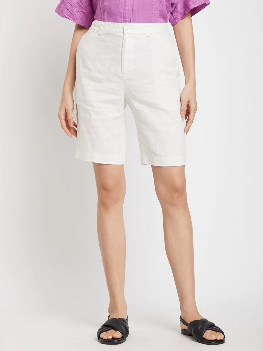 SIMPLICITY Women Short Pants Linen