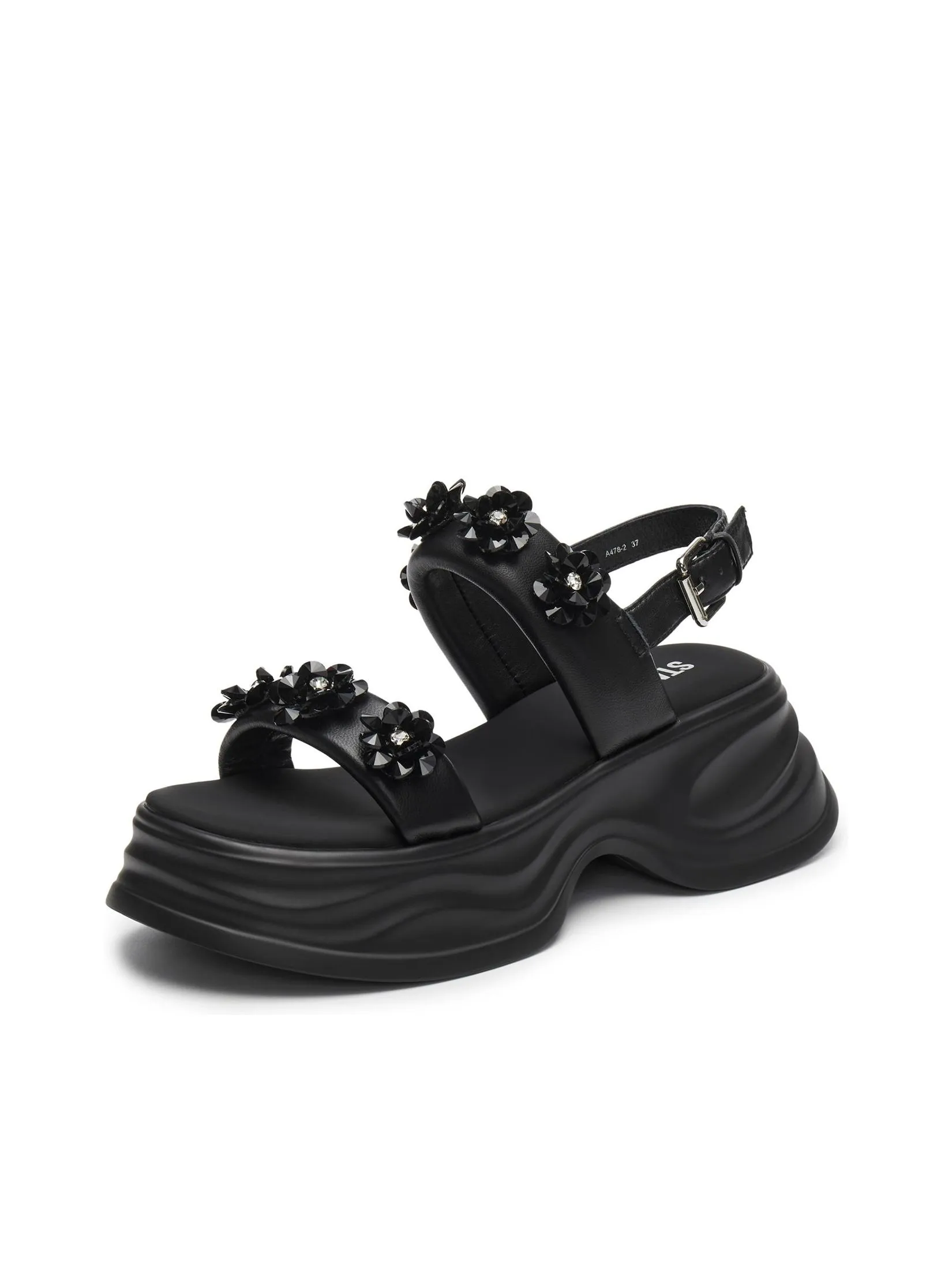 STACCATO Women Sandals Platform Floral Embellishments