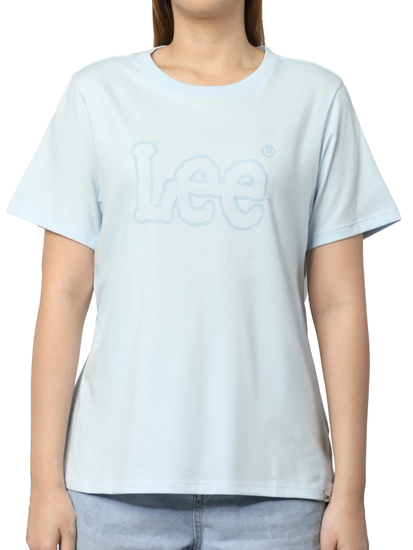 LEE Women s Tee Short Sleeve Regular Fit Blue