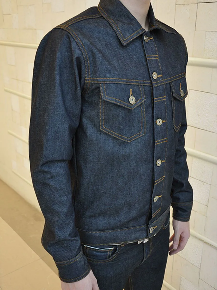 SIMPLE&RAW Dry Twill Jacket Jk901 Dark Blue