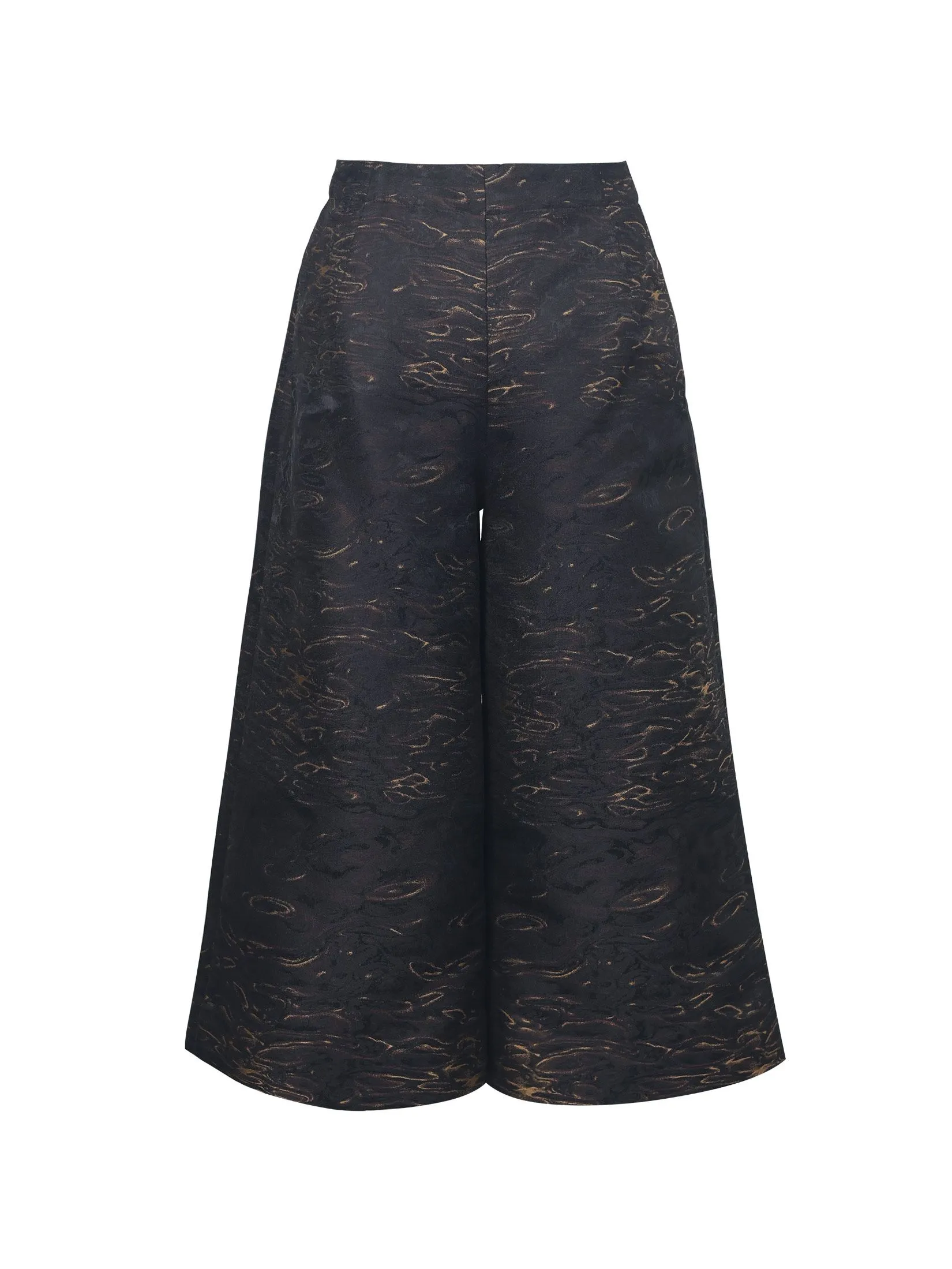 SHAKA Woman Pants Jacquard Culottes Black