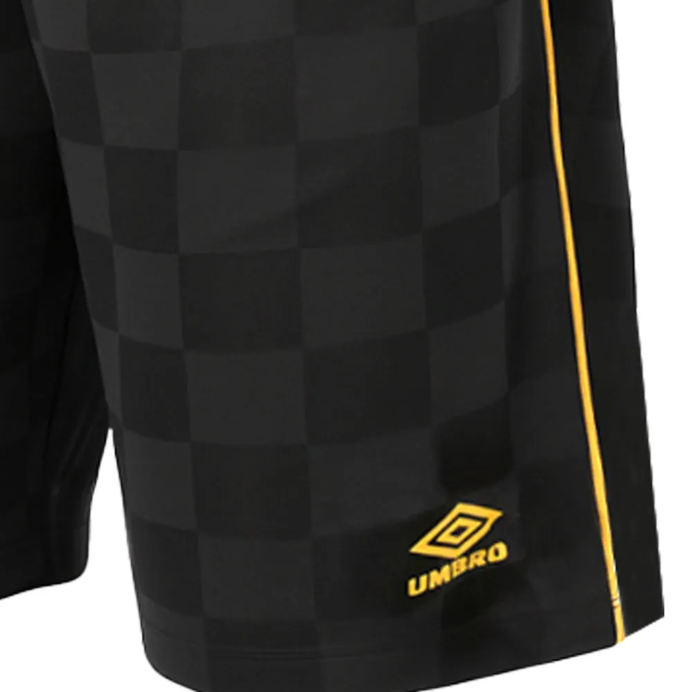 UMBRO Checkered Men Football Shorts Black - UM126AP285EOTH