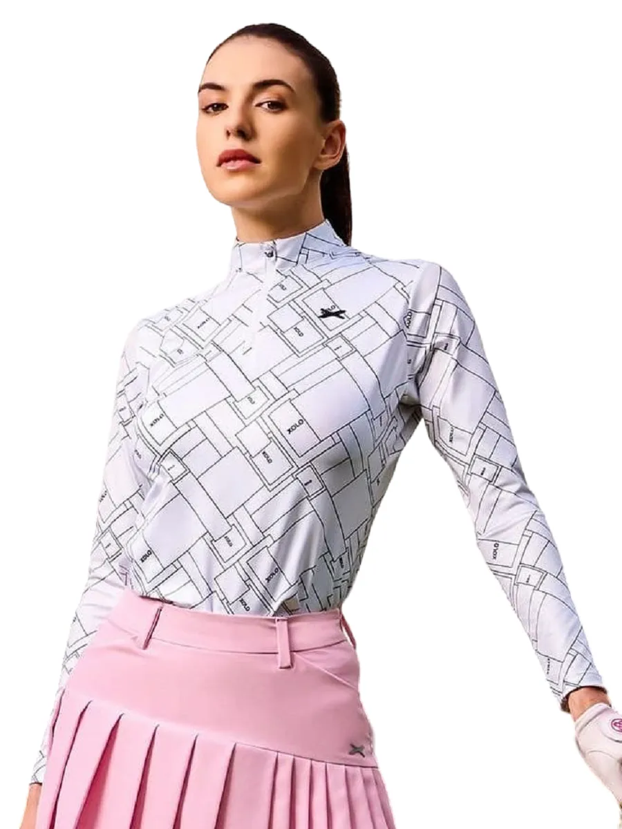 XOLO White WOMEN XOLO CIRCUIT POLO(040106)