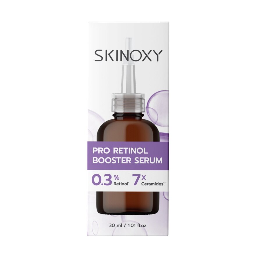 Skinoxy Serum Pro Retinol Booster 30 Ml. เซรั่มผิวแลดูอ่อนเยาว์ - Purple