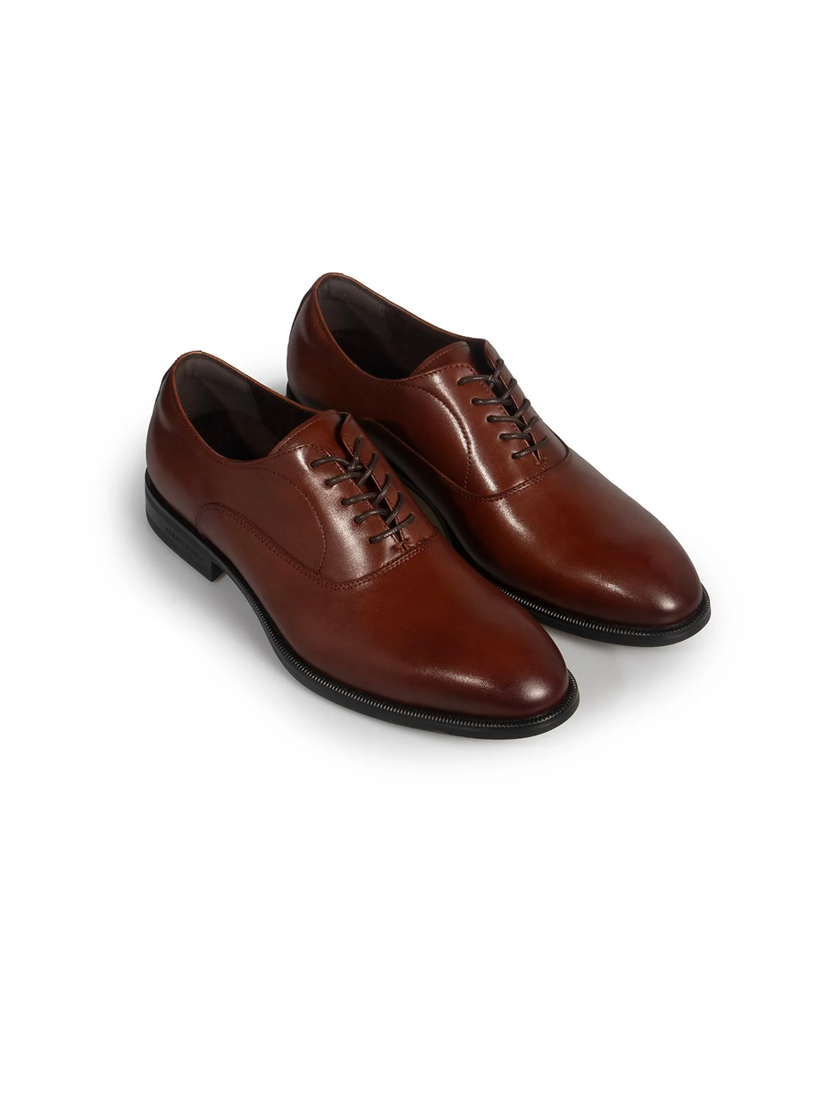 KENNETH COLE MEN DRESS SHOES REBOUNDPOD LACE UP PTD  /LIGHT BROWN